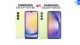 Samsung Galaxy A25 5G vs Samsung Galaxy A54 5G comparison